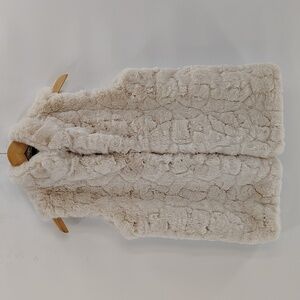 Rachel Zoe faux fur vest cream size medium